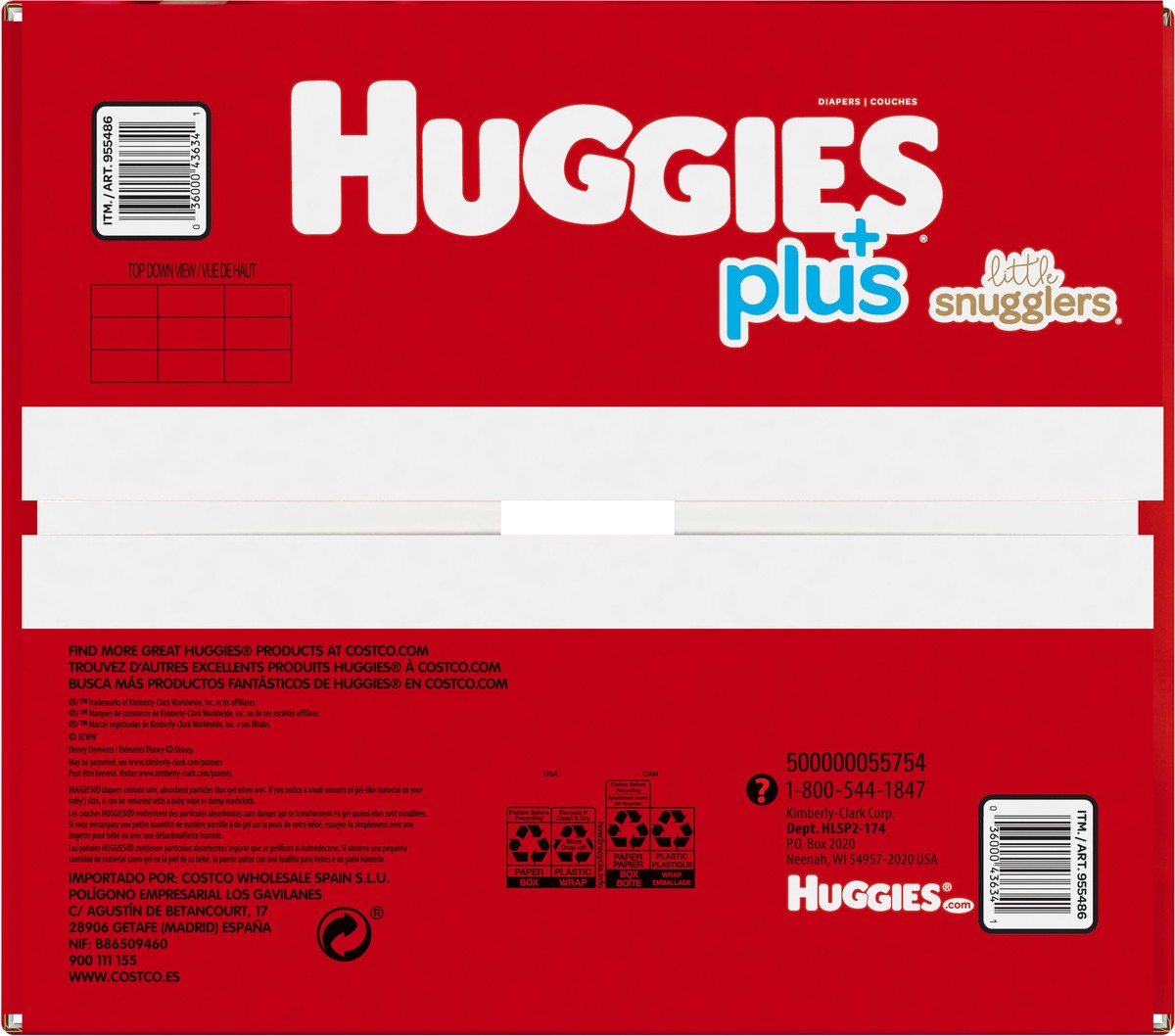 slide 7 of 10, Huggies Little Snugglers Plus Baby Diapers Size 2, 174 ct