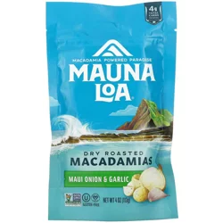 Mauna Loa Dry Roasted Garlic Onion Macadamias 4 oz