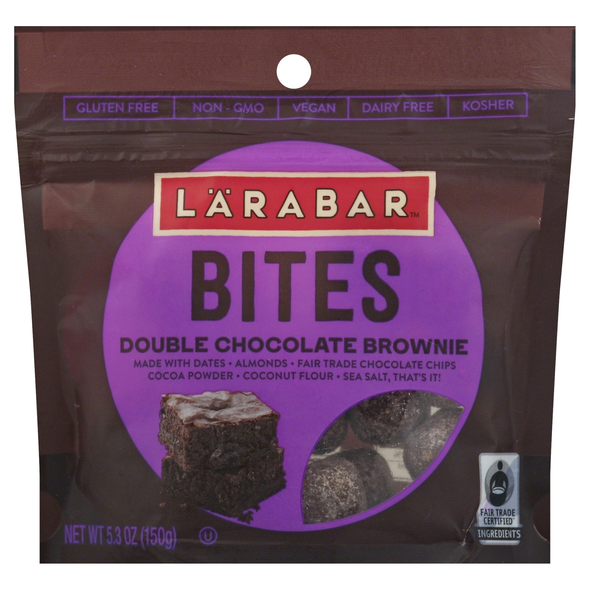 slide 1 of 1, LÄRABAR Double Chocolate Brownie Bites, 5.3 oz