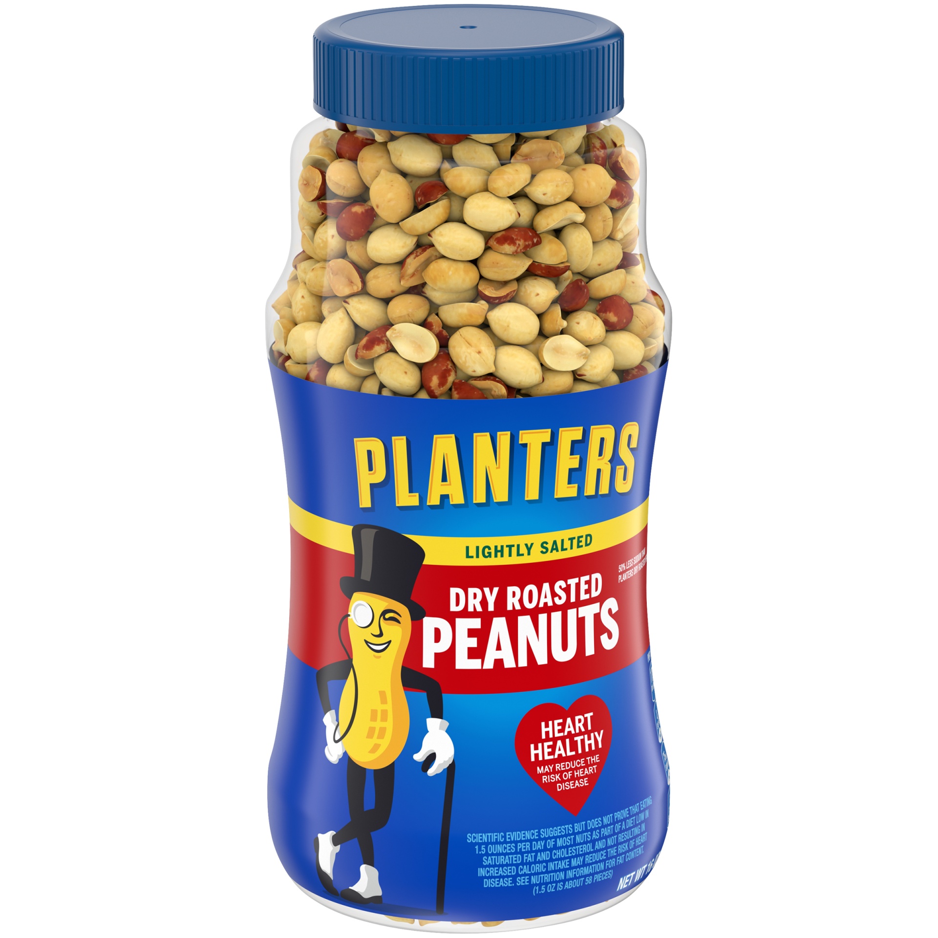 slide 9 of 13, Planters Lightly Salted Dry Roasted Peanuts, 16 oz