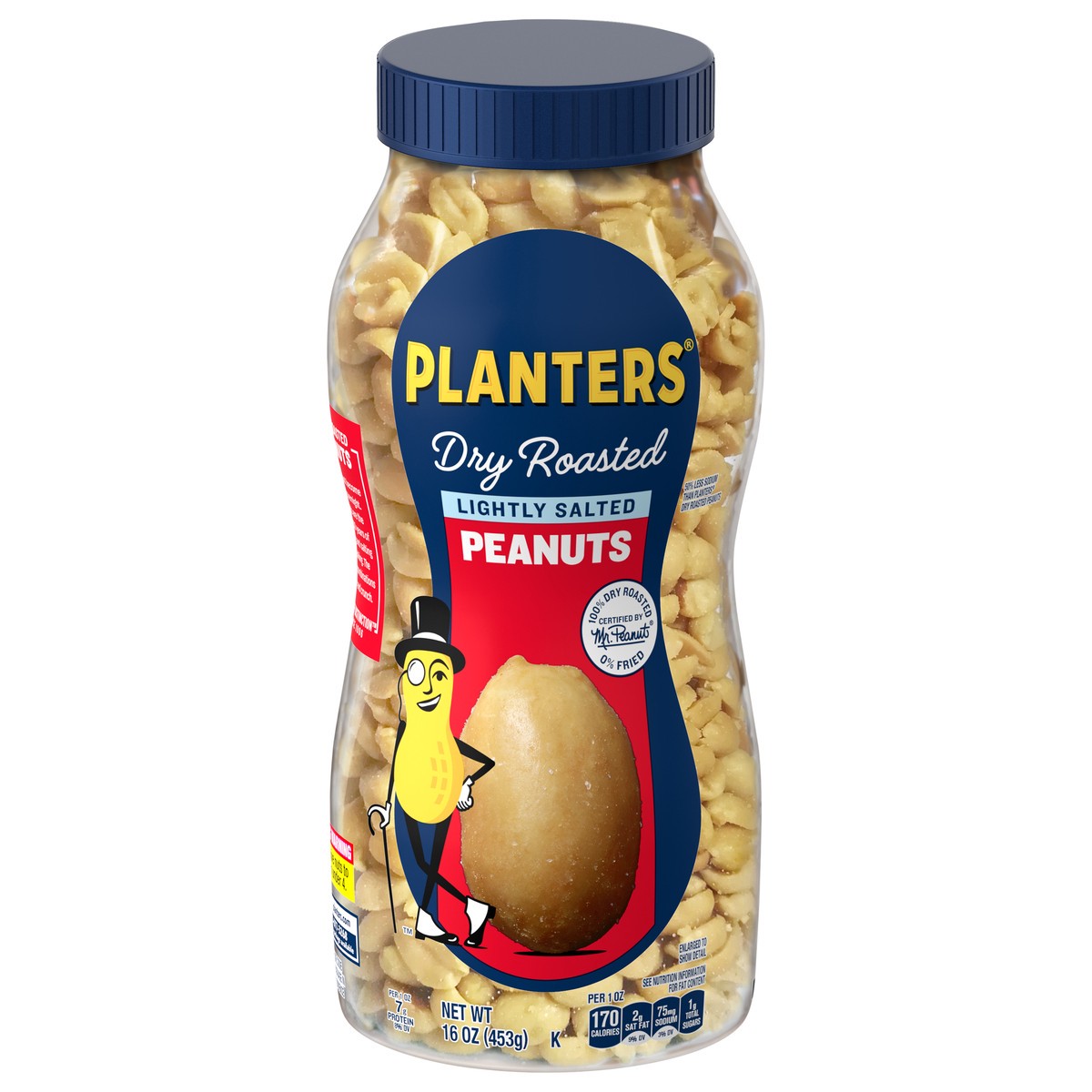 slide 1 of 94, Planters Dry Roasted Lightly Salted Peanuts 16 oz, 16 oz