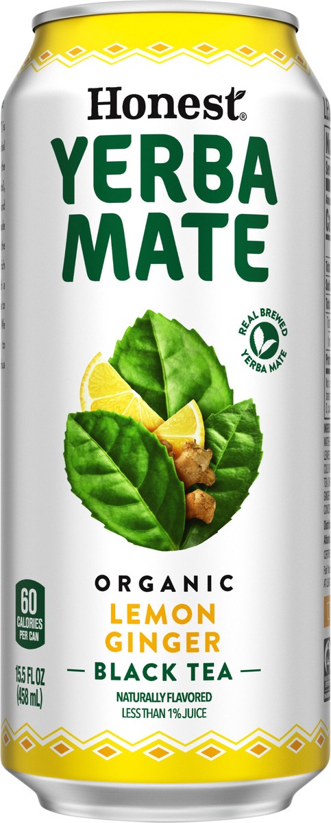 slide 9 of 9, Honest Yerba Mate Lemon Ginger Can- 15.50 fl oz, 15.50 fl oz