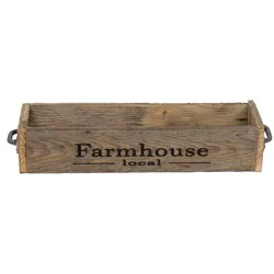 (del)Hutson Designs Hutson Designs Small Reclaimed Wood Farmhouse Local Planter Box