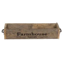 (del)Hutson Designs Hutson Designs Small Reclaimed Wood Farmhouse Local Planter Box