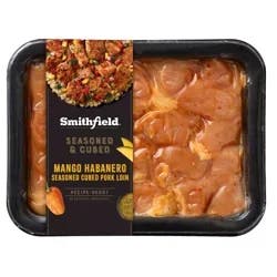 Smithfield Pork Mango Habanero Cubes Boneless - 16 oz