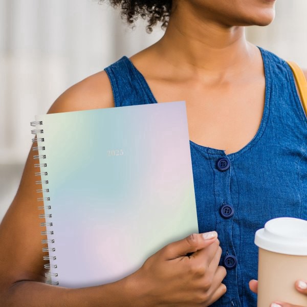 slide 5 of 9, 2025 Cambridge Weekly/Monthly Planner, 8-1/2"" X 11"", Ombre, January To December, 1 ct
