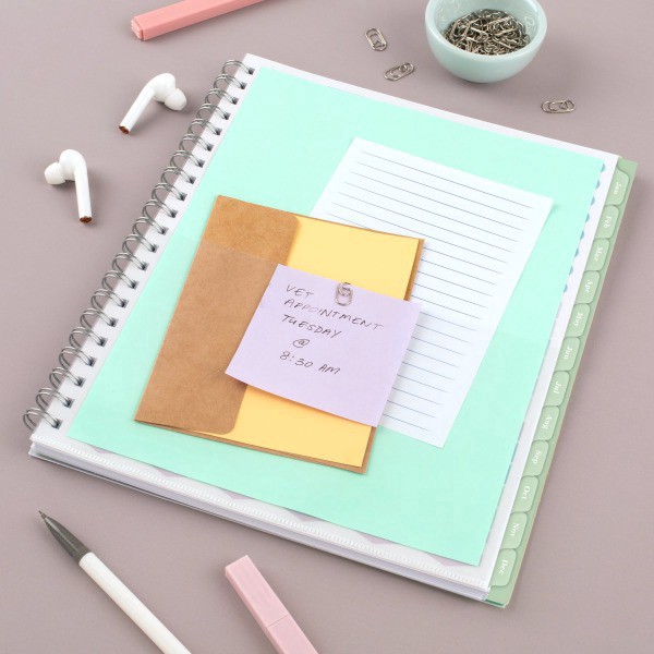 slide 9 of 9, 2025 Cambridge Weekly/Monthly Planner, 8-1/2"" X 11"", Ombre, January To December, 1 ct