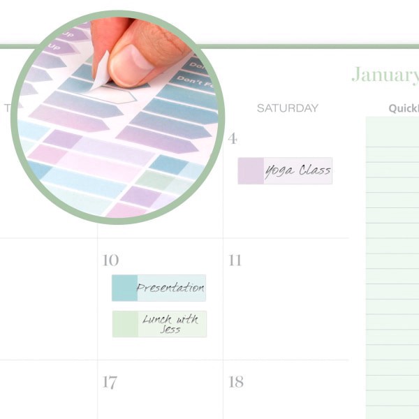 slide 8 of 9, 2025 Cambridge Weekly/Monthly Planner, 8-1/2"" X 11"", Ombre, January To December, 1 ct