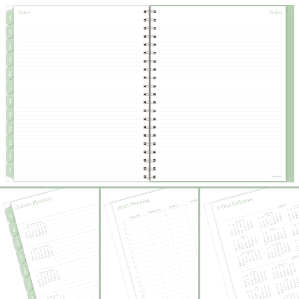 slide 7 of 9, 2025 Cambridge Weekly/Monthly Planner, 8-1/2"" X 11"", Ombre, January To December, 1 ct