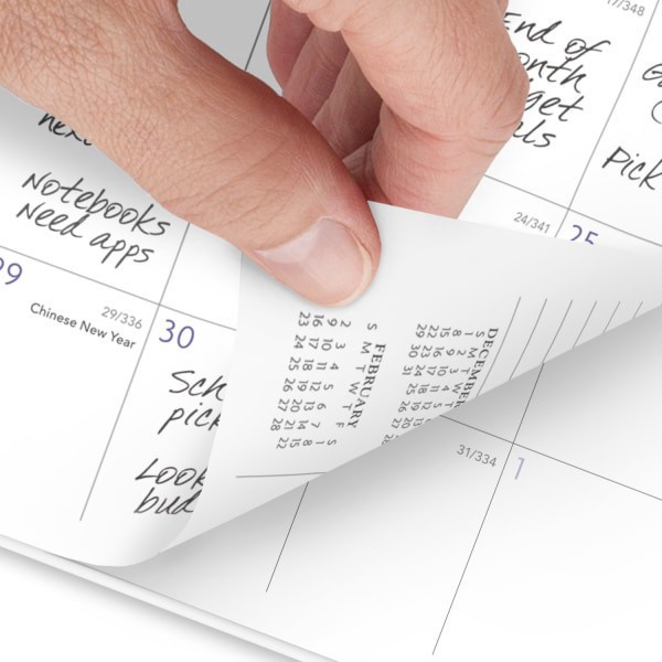 slide 9 of 9, 2025-2026 At-A-Glance Badge 13-Month Weekly/Monthly Planner, 5-1/2"" X 8-1/2"", Floral, January To January, 1722F-200, 1 ct