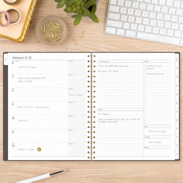 slide 9 of 9, 2025 Cambridge Workstyle Focus Weekly/Monthly Planner, 8-1/2"" X 11"", Java, January To December, 1606-905-04, 1 ct