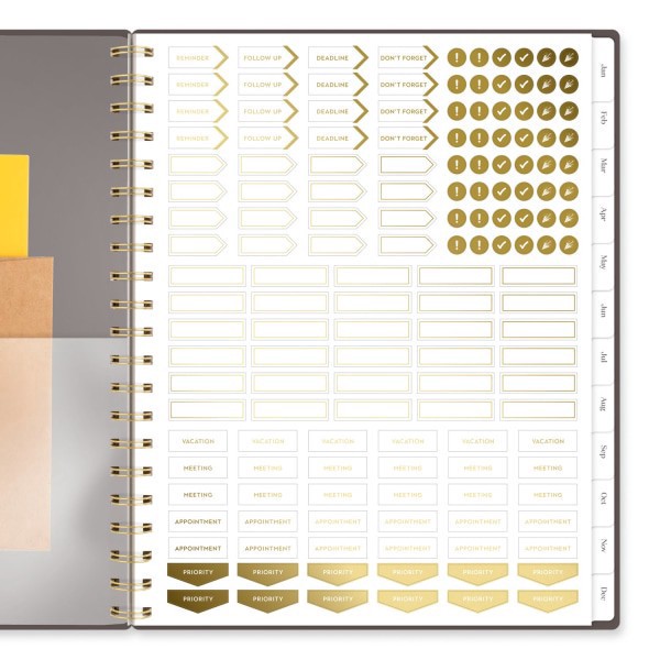 slide 4 of 9, 2025 Cambridge Workstyle Focus Weekly/Monthly Planner, 8-1/2"" X 11"", Java, January To December, 1606-905-04, 1 ct