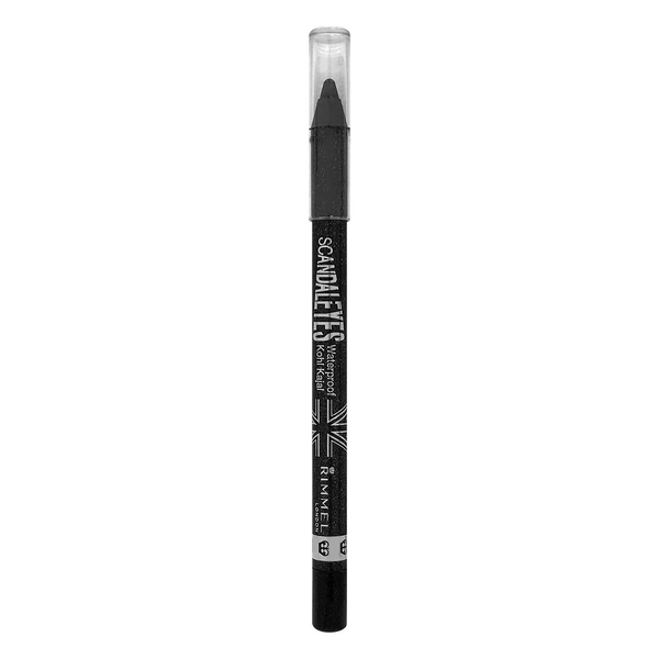 slide 1 of 1, Rimmel Rimmel Scandaleyes Kohl Kajal Long-Wear Waterproof Eye Liner 002 Sparkling Black, 0.04 oz