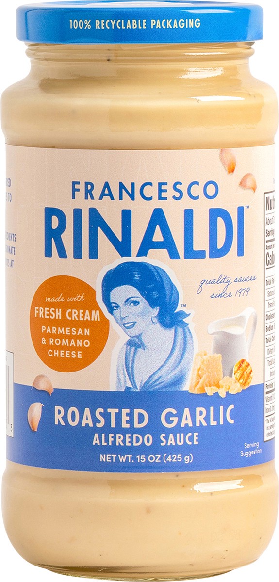 slide 9 of 10, Francesco Rinaldi Roasted Garlic Alfredo Sauce 15 oz, 15 oz