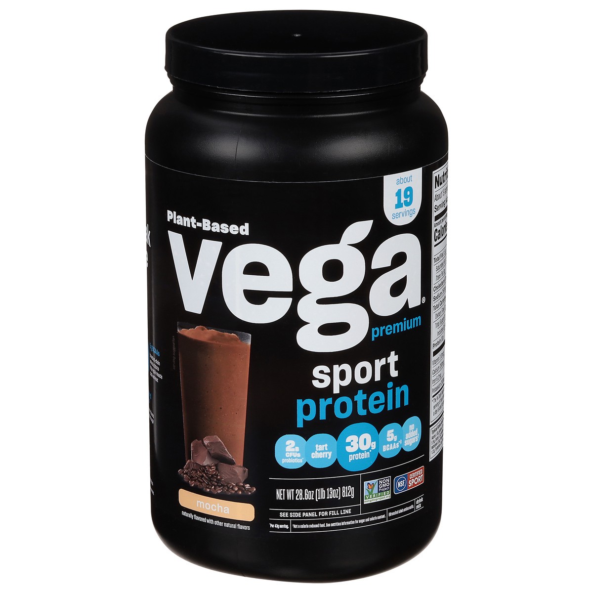 slide 1 of 13, VEGA Performance Protein Mocha, 28.6 oz