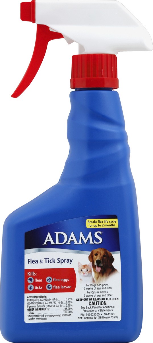 slide 1 of 9, Adams Flea & Tick Spray 1 pt, 1 pint