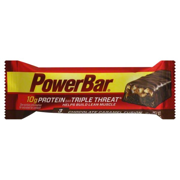 slide 1 of 1, PowerBar Protein Bar, Chocolate Caramel Fusion, 55 gram