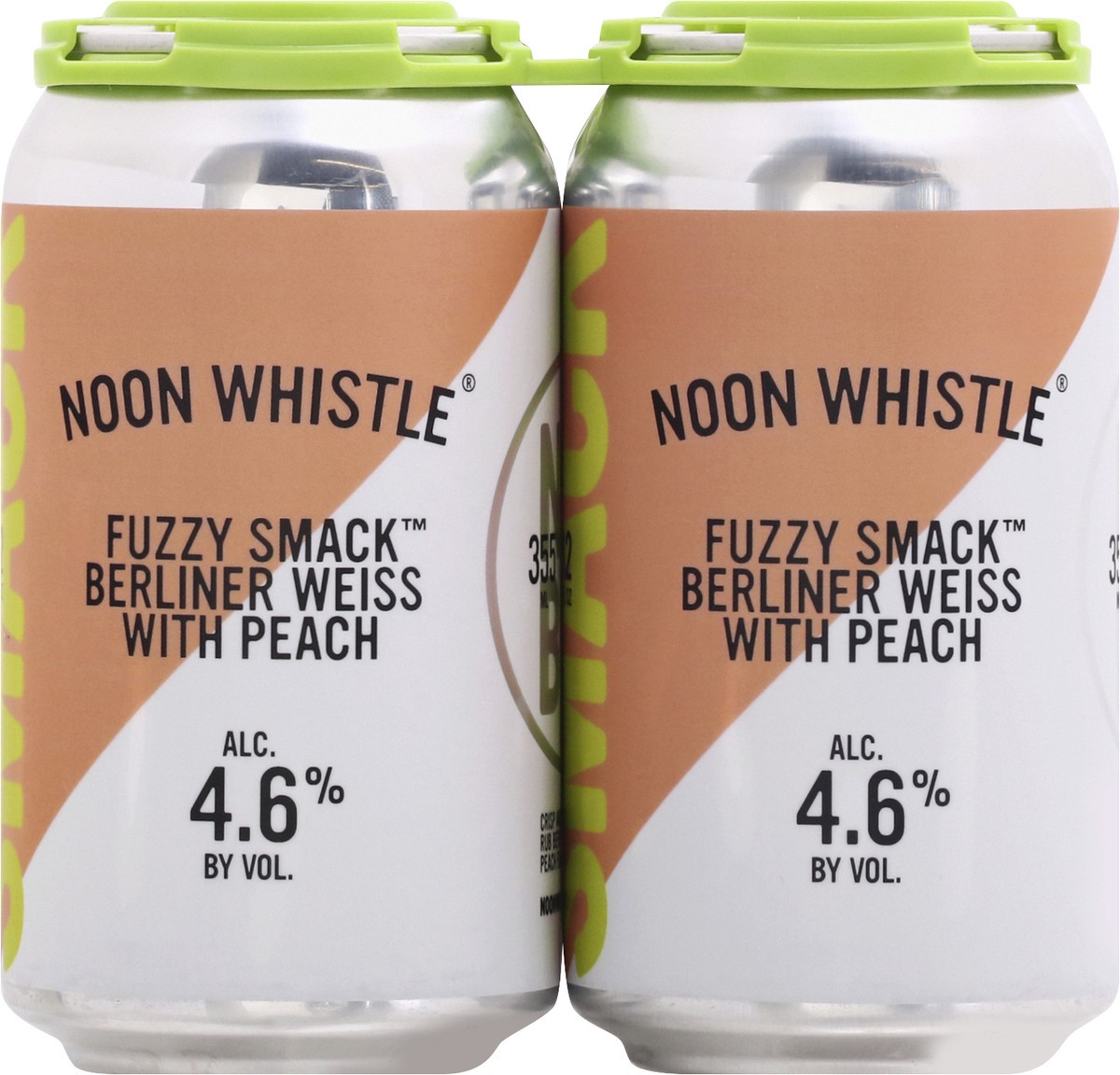 slide 5 of 9, Noon Whistle Brewery, Fuzzy Smack Berliner Weiss With Peach 4Pk, 1 ct