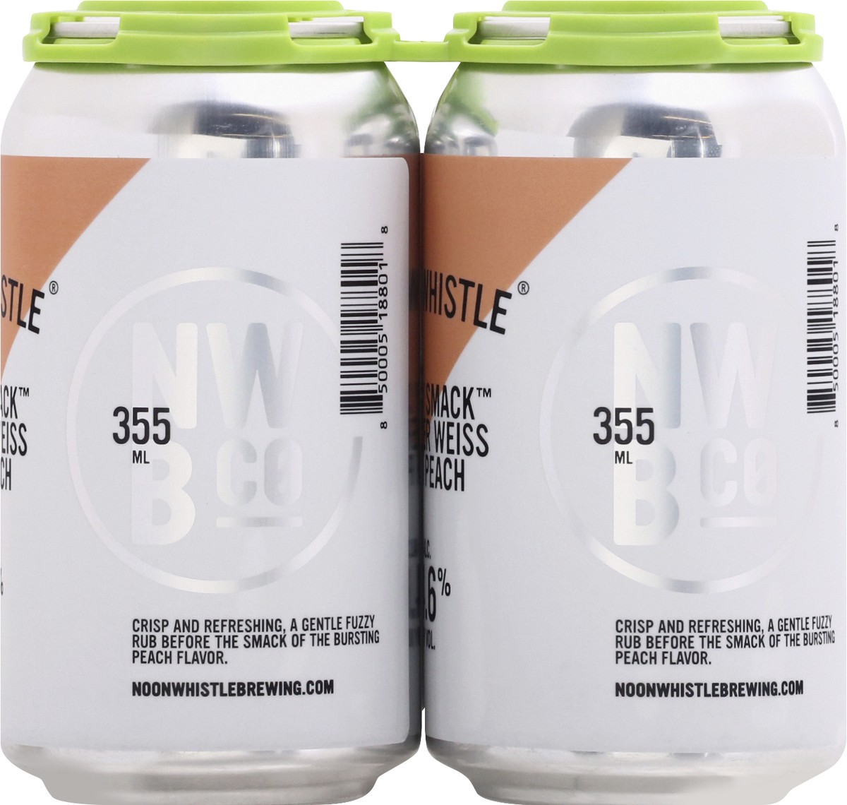 slide 4 of 9, Noon Whistle Brewery, Fuzzy Smack Berliner Weiss With Peach 4Pk, 1 ct