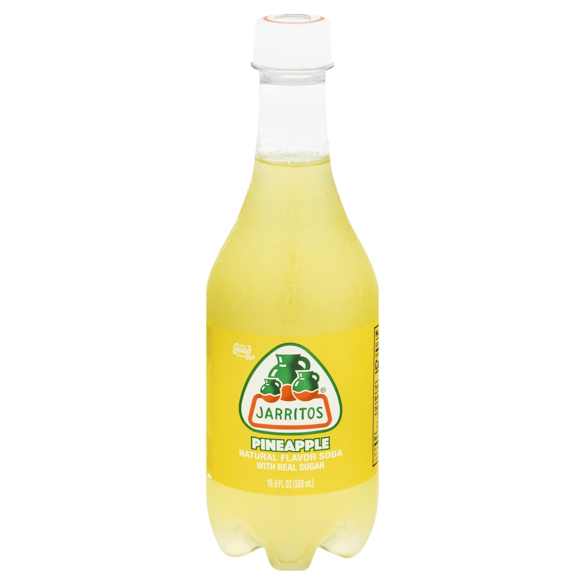 slide 1 of 1, Jarritos Pineapple Soda, 16.9 fl oz