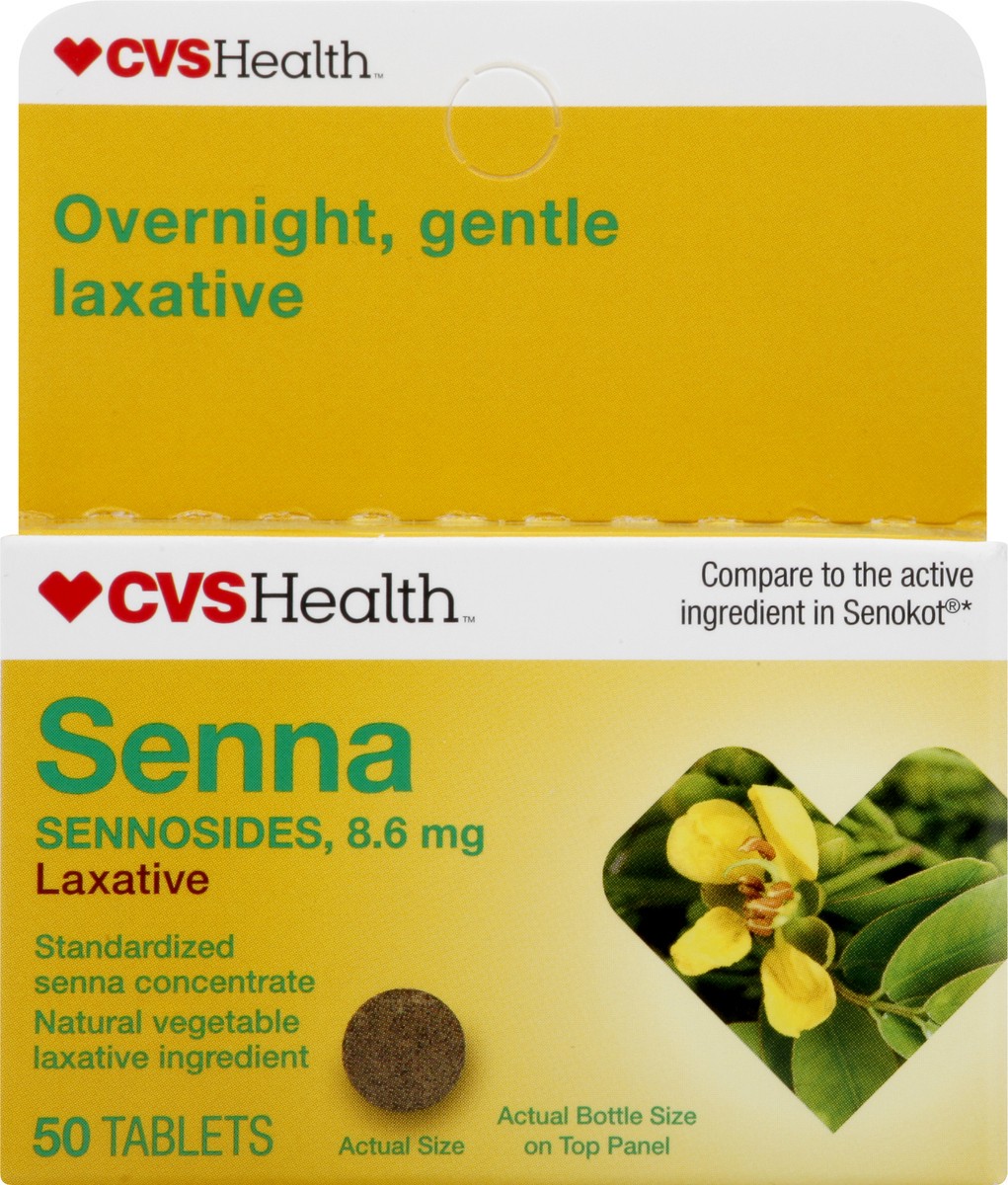 slide 1 of 10, CVS Health Senna Laxative Tablets, 50 Ct, 1 ct