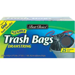 Best Choice Flexible Drawstring Trash Bags