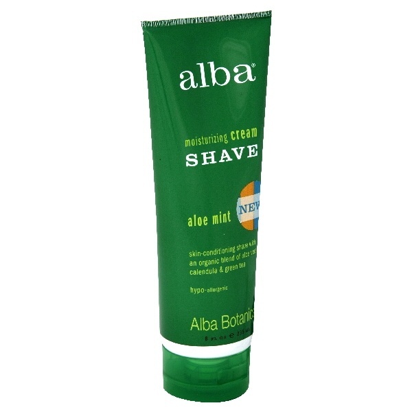 slide 1 of 1, Alba Botanica Aloe Mint Very Emollient Shave Cream, 8 oz