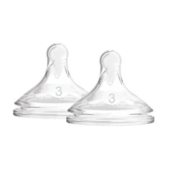 Dr. Brown's Options+ Wide-Neck Baby Bottle Nipple, Level 3 (6m+, Medium-Fast Flow)