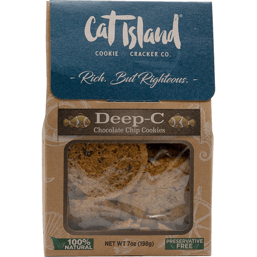 slide 1 of 1, Cat Island Cookies Deep-C Chocolate Chip, 7 oz