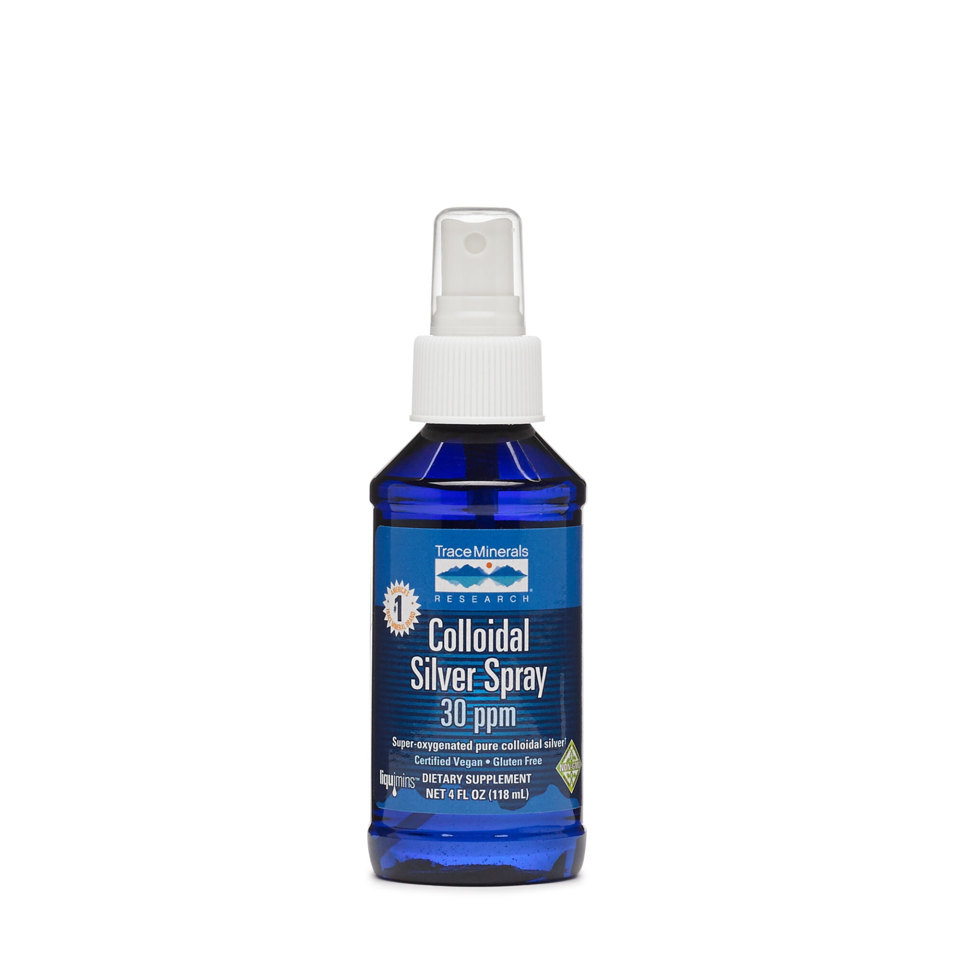 slide 1 of 1, Trace Minerals Research Colloidal Silver Spray, 4 oz