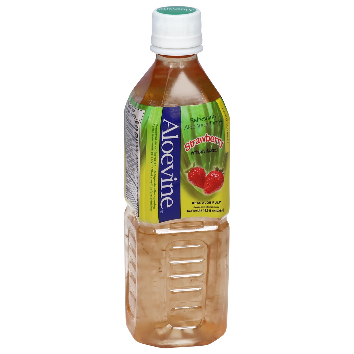 slide 5 of 14, Aloevine Refreshing Strawberry Aloe Vera Drink 16.9 fl oz, 16.9 fl oz