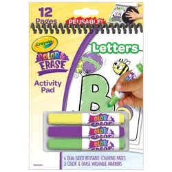Crayola Color & Erase Reusable Activity Pad - Letters