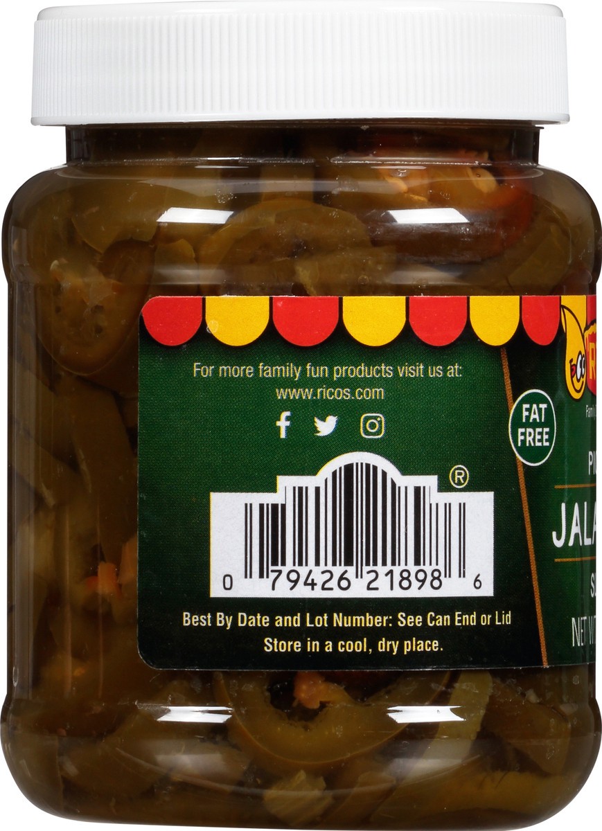 slide 5 of 11, Rico's Pickled Jalapeno Slices, 12 oz