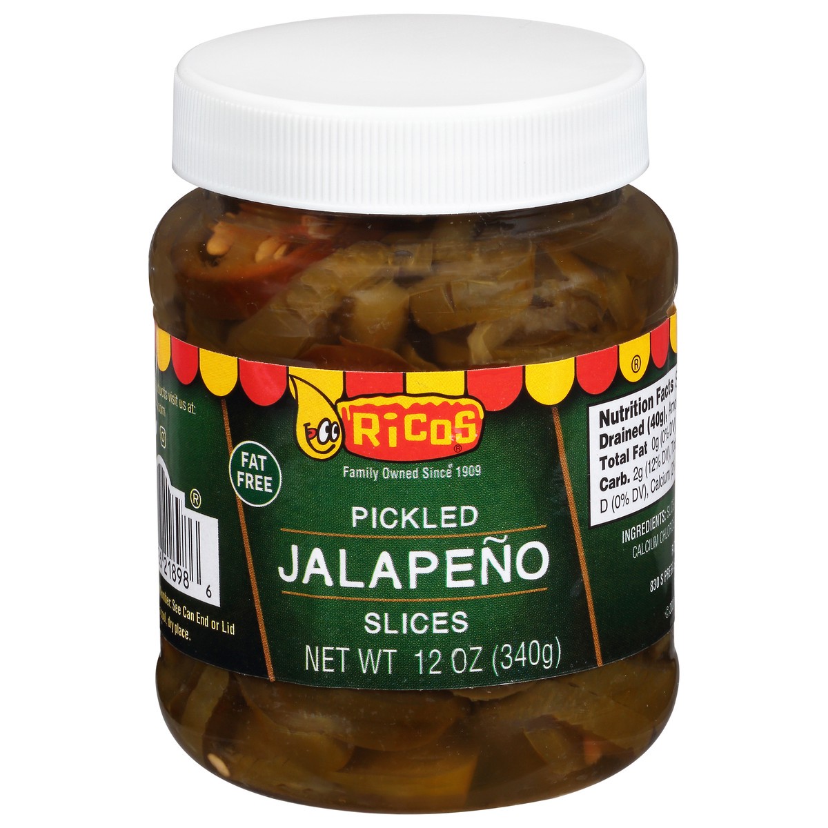 slide 11 of 11, Rico's Pickled Jalapeno Slices, 12 oz