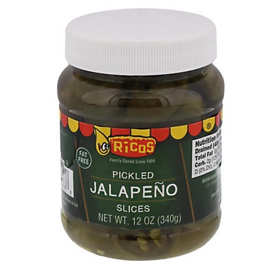slide 1 of 1, Ricos Pickled Jalapeno Slices, 12 oz