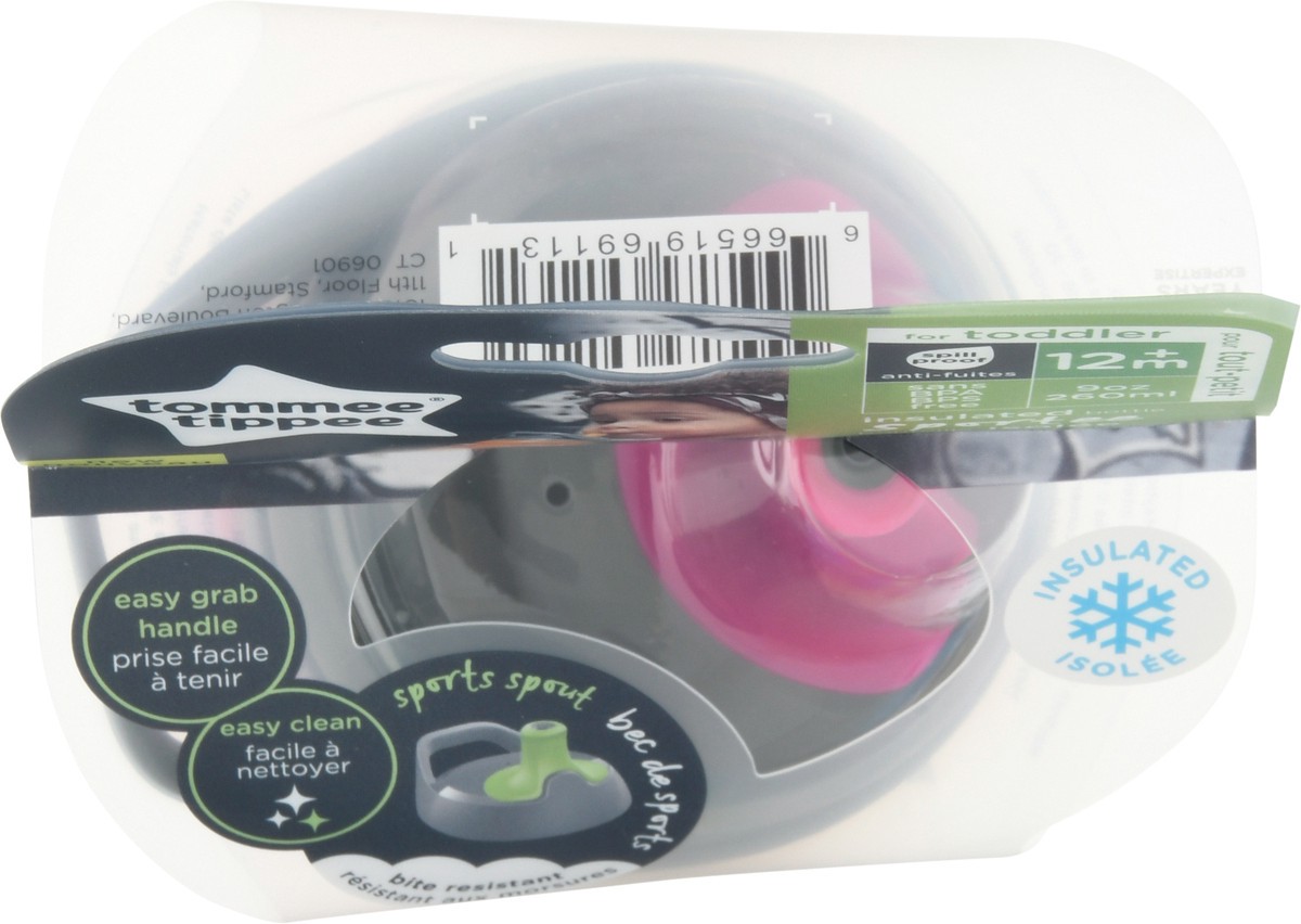 slide 3 of 9, Tommee Tippee 9 Ounce 12+m Toddler Sportee Insulated Bottle 1 ea, 1 ct