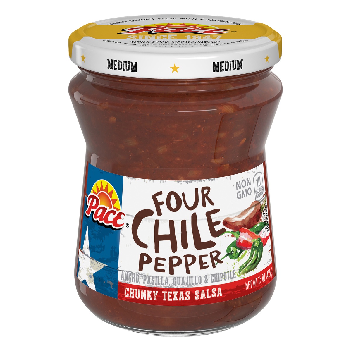 slide 1 of 1, Pace Dips Four Chile Pepper, 15 oz