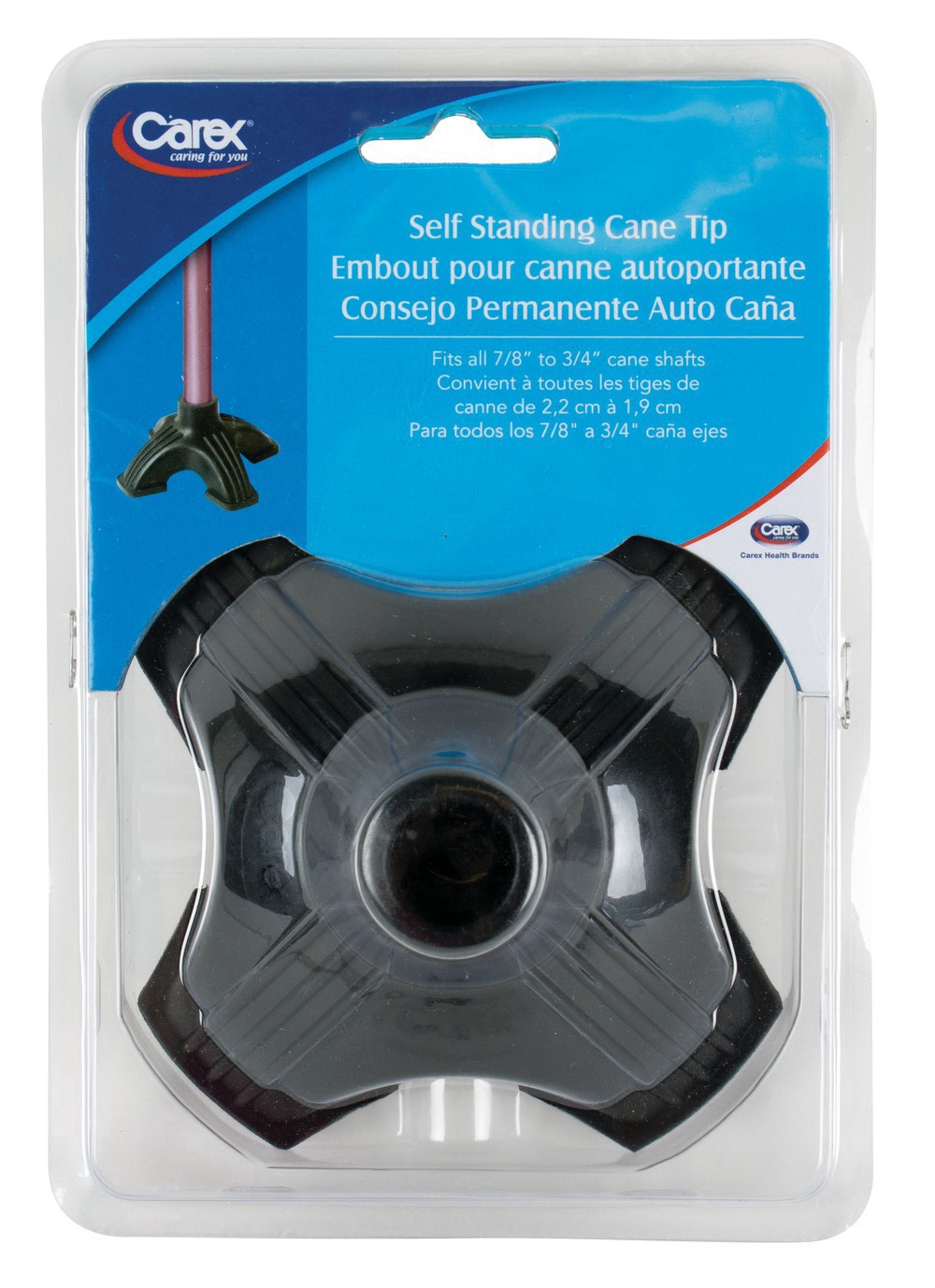 slide 2 of 2, Carex Self Standing Cane Tip, 1 ct
