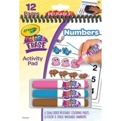 Crayola Color & Erase Reusable Activity Pad, Numbers