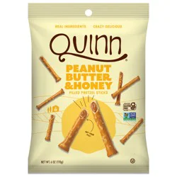 Quinn Peanut Butter Honey Filled Pretzel Sticks