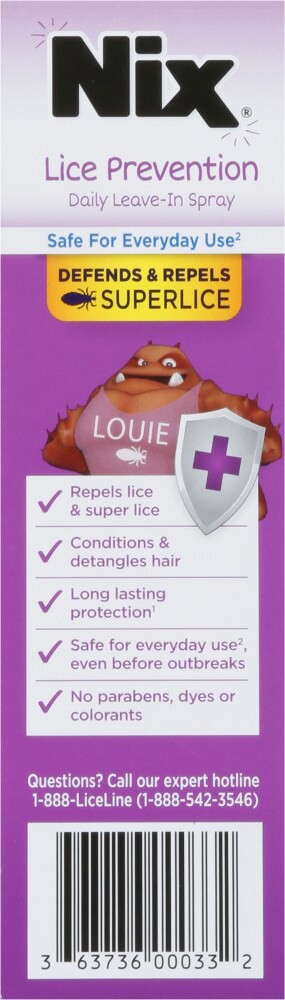 slide 5 of 6, Nix Lice Prevention Daily Leave-In Spray 6 fl oz, 6 fl oz