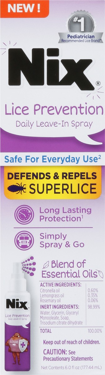 slide 2 of 14, Nix Lice Prevention Daily Leave-In Spray 6 fl oz, 6 fl oz