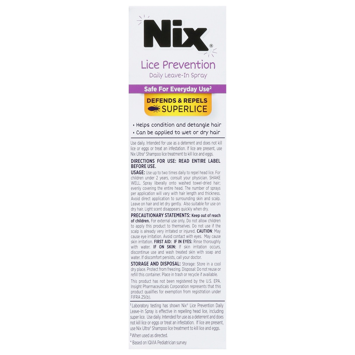 slide 9 of 14, Nix Lice Prevention Daily Leave-In Spray 6 fl oz, 6 fl oz