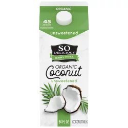 So Delicious Dairy-Free Organic Unsweetened Coconut Milk