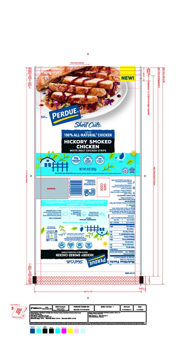 slide 5 of 9, PERDUE SHORT CUTS Hickory Smoked Chicken, 8 oz., 8 oz