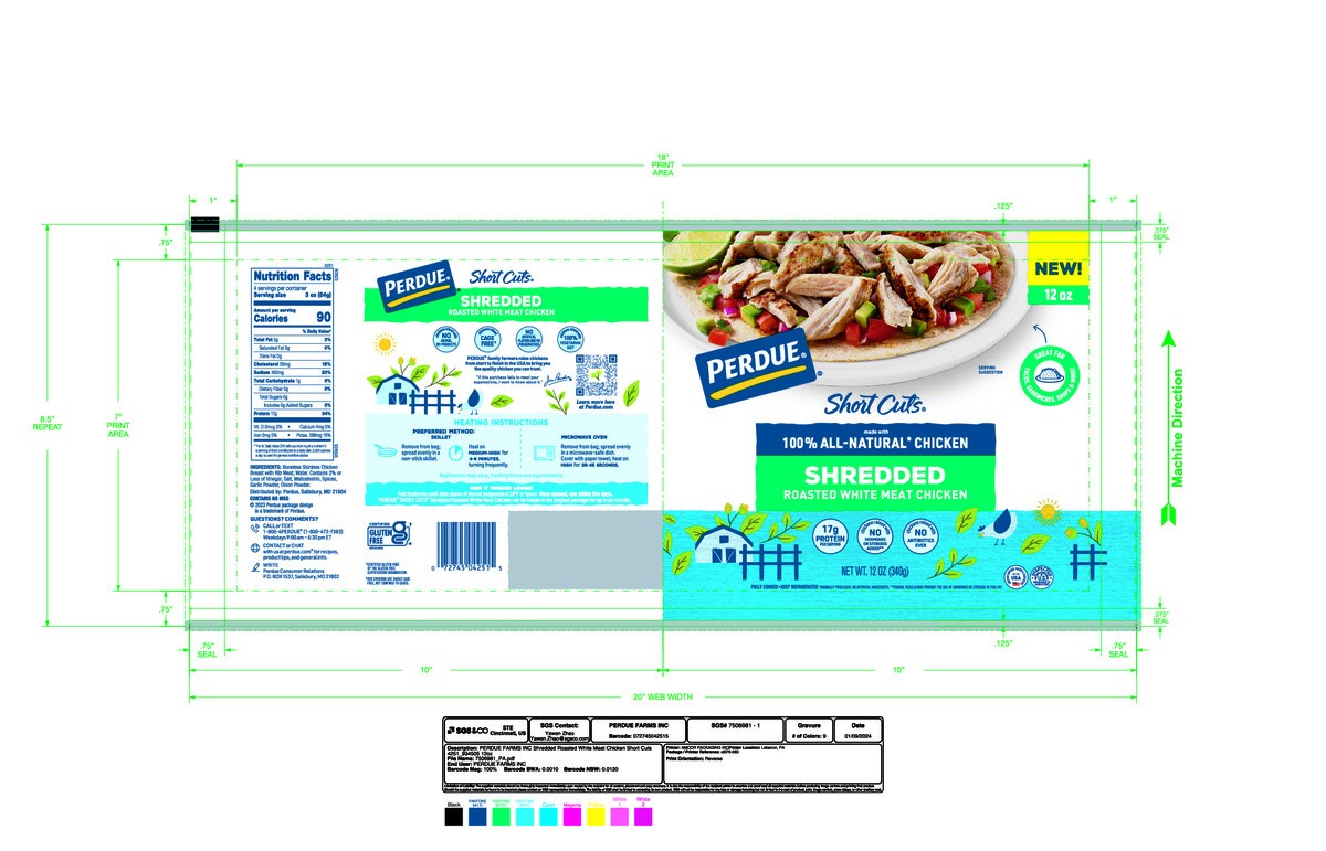 slide 2 of 9, PERDUE SHORT CUTS No Antibiotics Ever Shredded Roasted Chicken, 12 oz., 12 oz