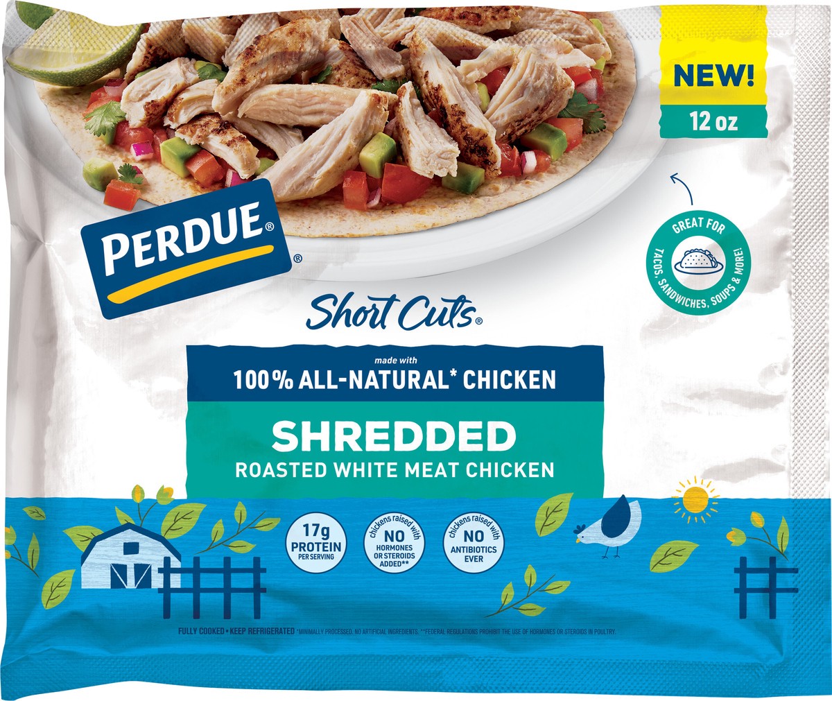 slide 8 of 9, PERDUE SHORT CUTS No Antibiotics Ever Shredded Roasted Chicken, 12 oz., 12 oz