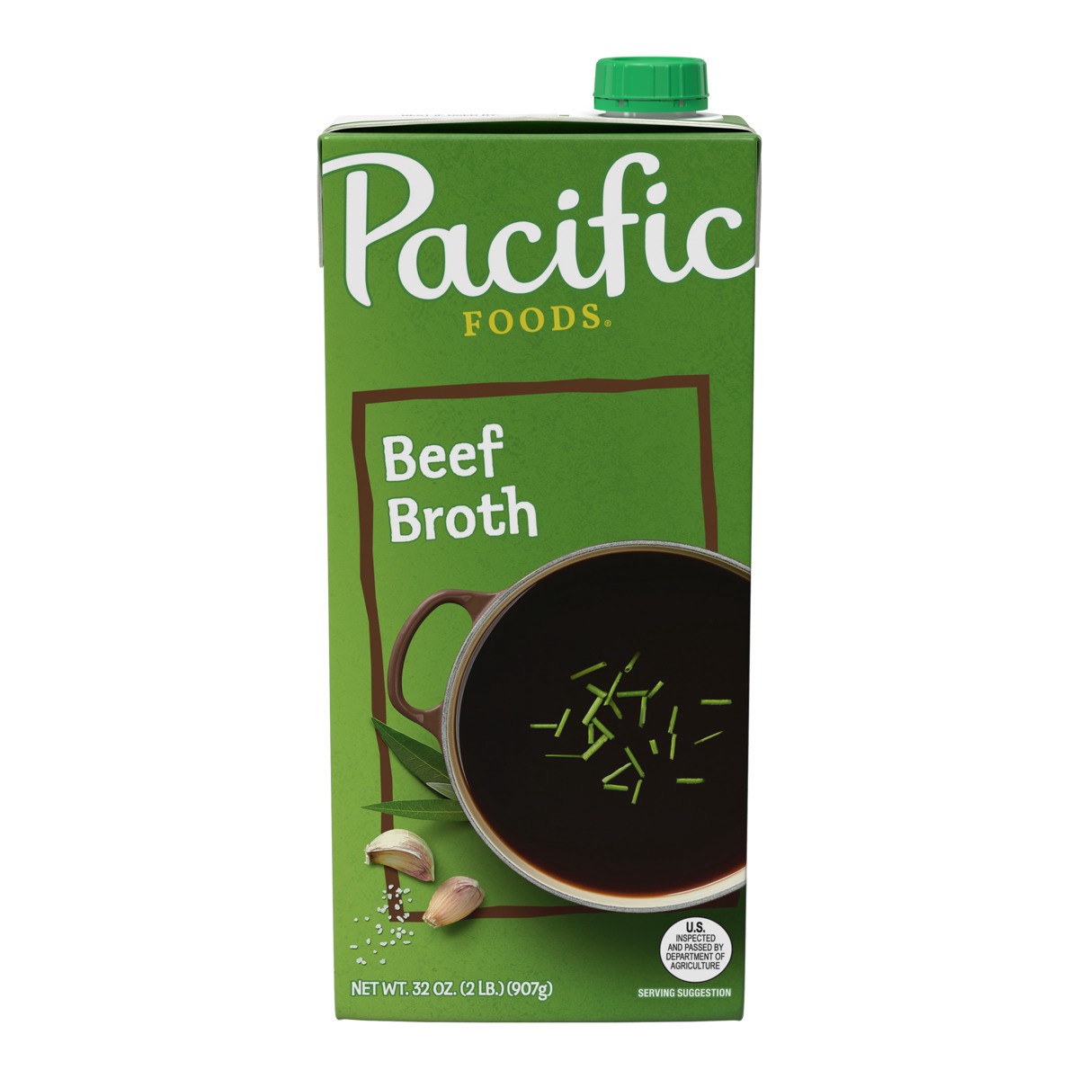 slide 1 of 5, Pacific Foods Beef Broth, 32 oz Carton, 32.000 oz
