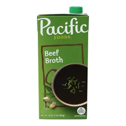 Pacific Foods Beef Broth, 32 oz Carton