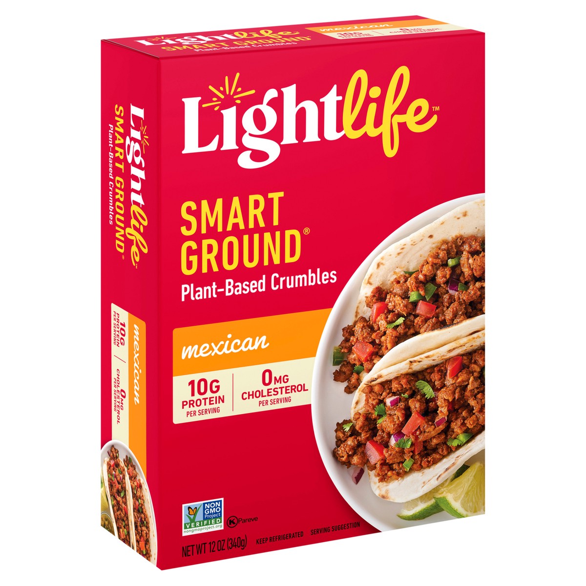 slide 9 of 9, Lightlife Smart Ground Mexican Plant-Based Beef, 12 oz